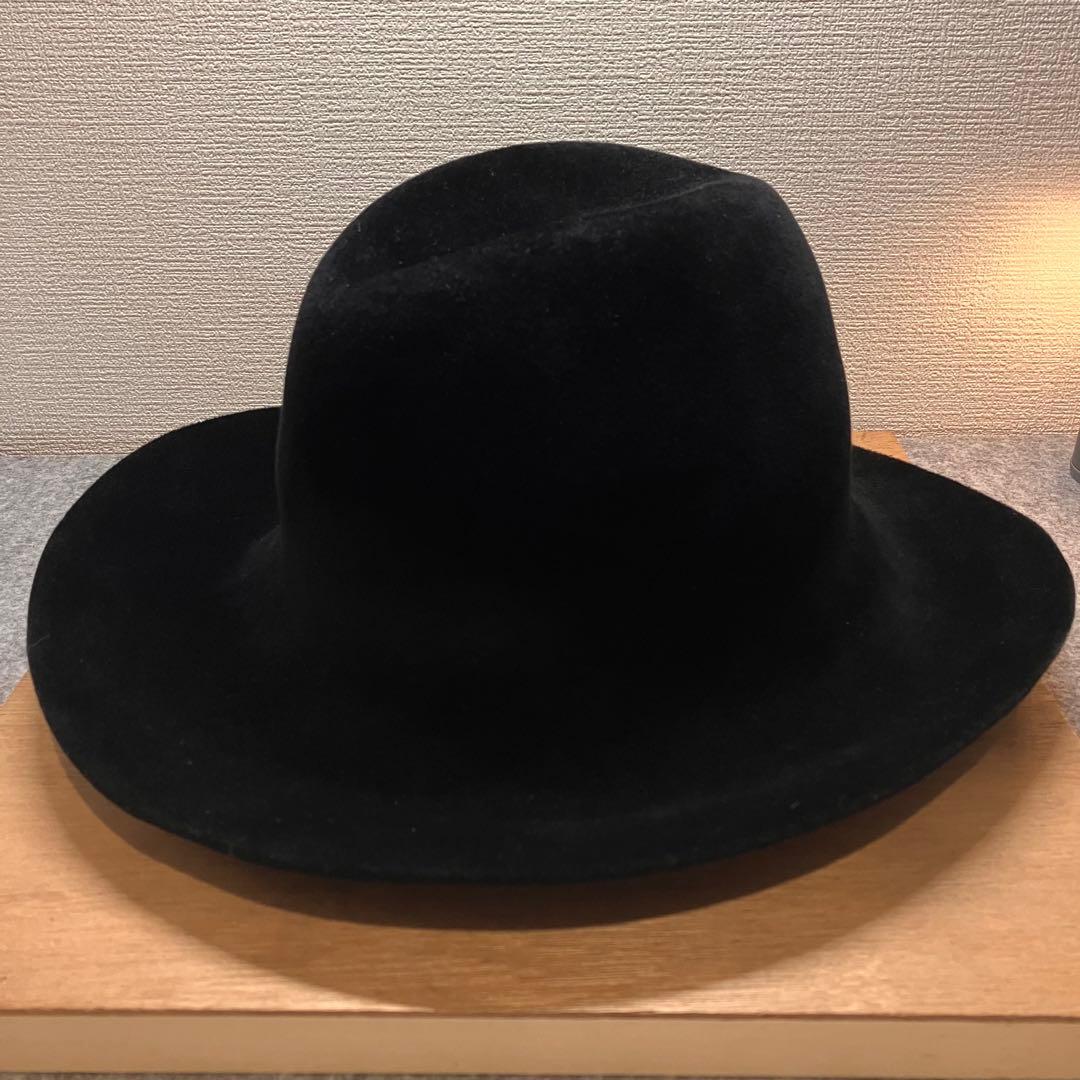 美品　KIJIMA TAKAYUKI 152854 黒　ハット　ラビット