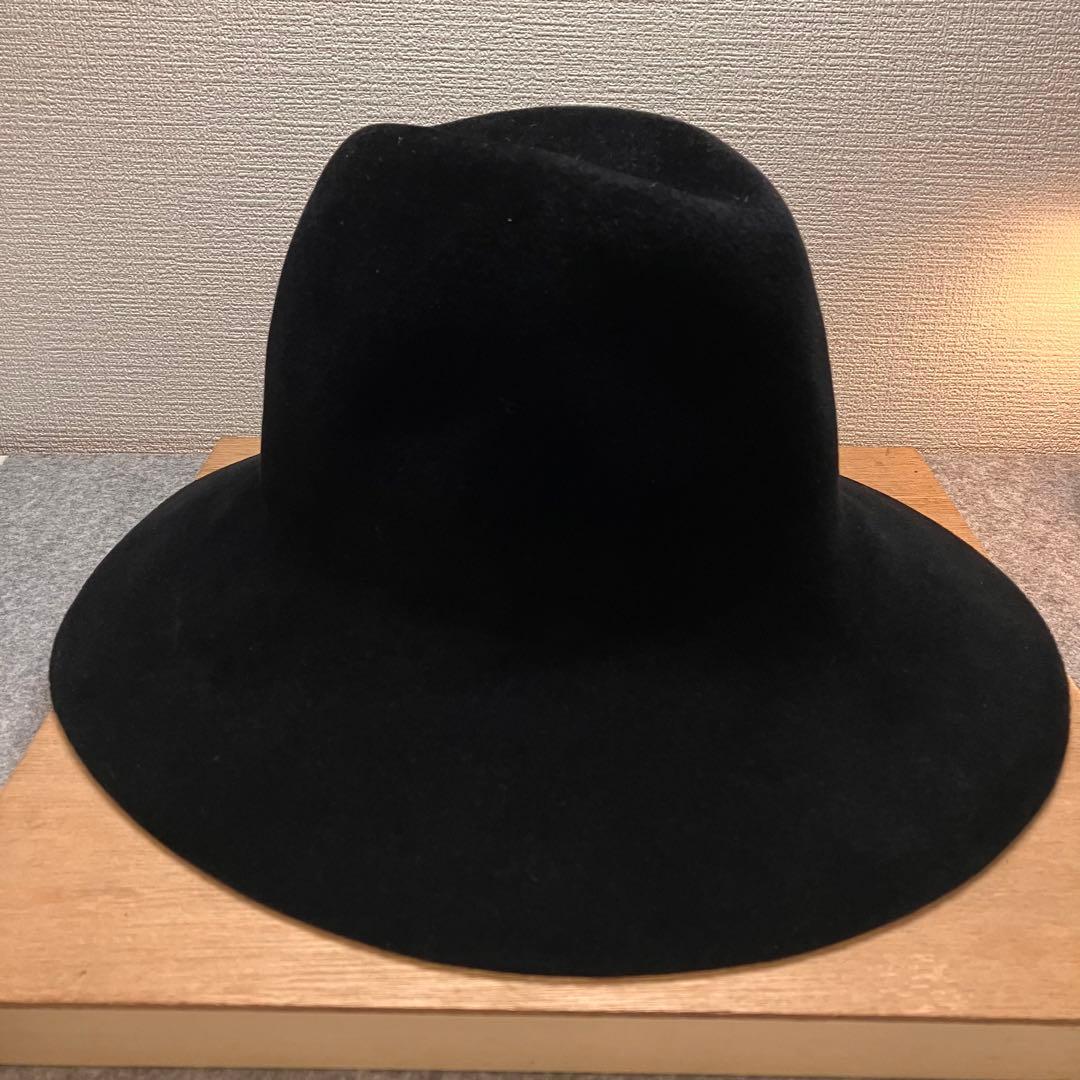 美品　KIJIMA TAKAYUKI 152854 黒　ハット　ラビット