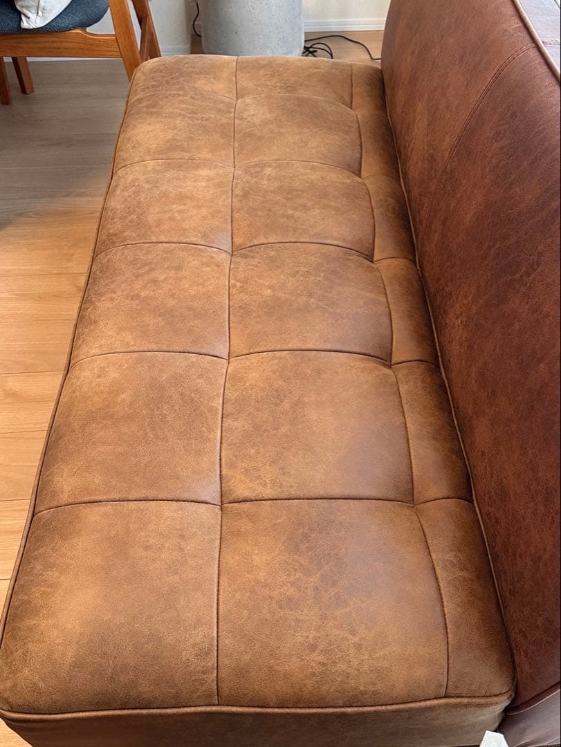 【flower】CRASH GATE 2人掛けソファスーパーレザーテックス