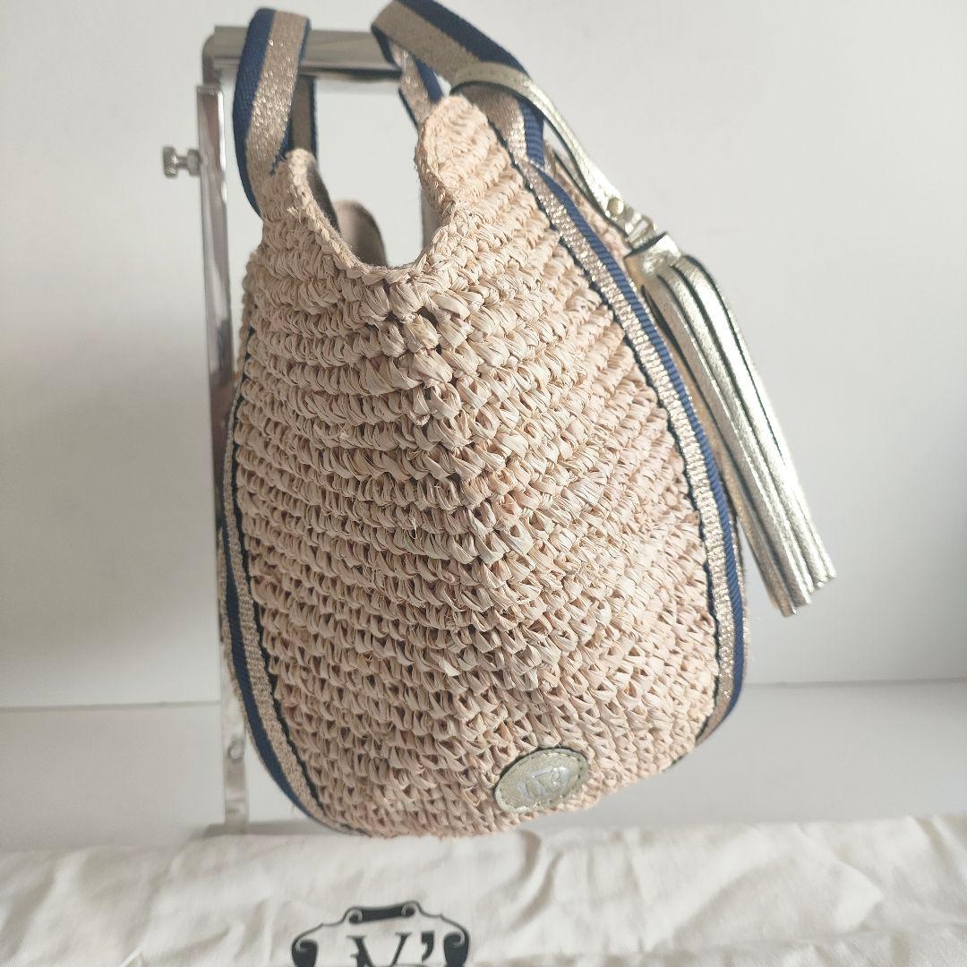 ヴィオラドーロ ラフィア トートバッグ　カゴバッグ　ラフィア