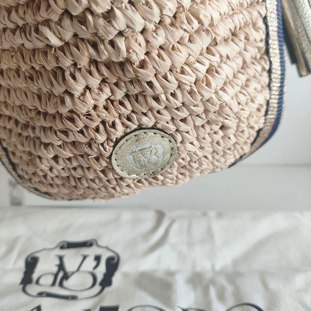 ヴィオラドーロ ラフィア トートバッグ　カゴバッグ　ラフィア