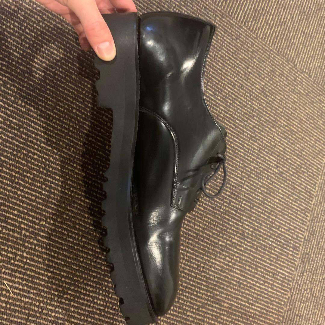 未使用級 アデロ 6cmUP シークレットシューズ ラウンドトゥ 27cm