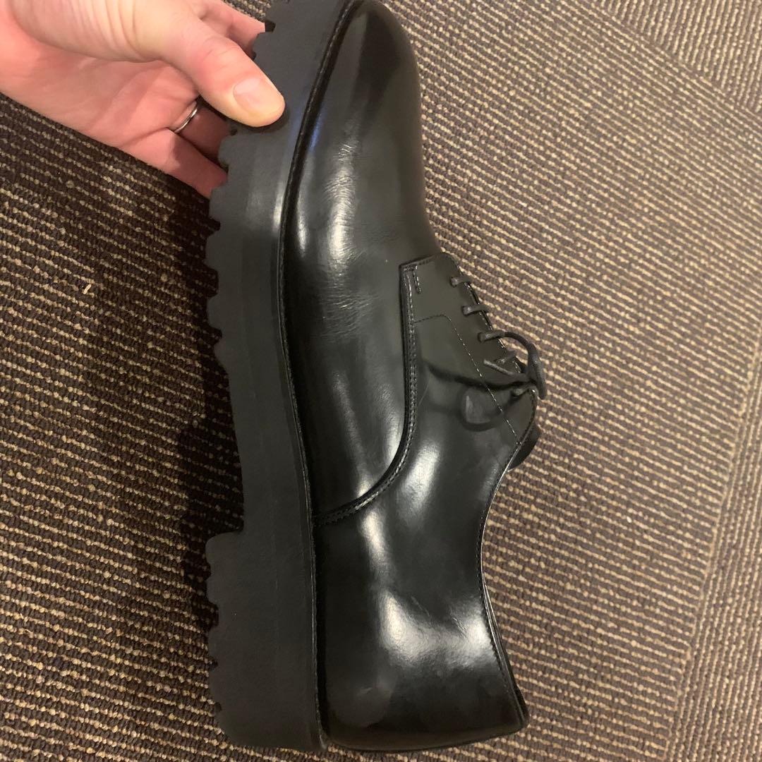 未使用級 アデロ 6cmUP シークレットシューズ ラウンドトゥ 27cm