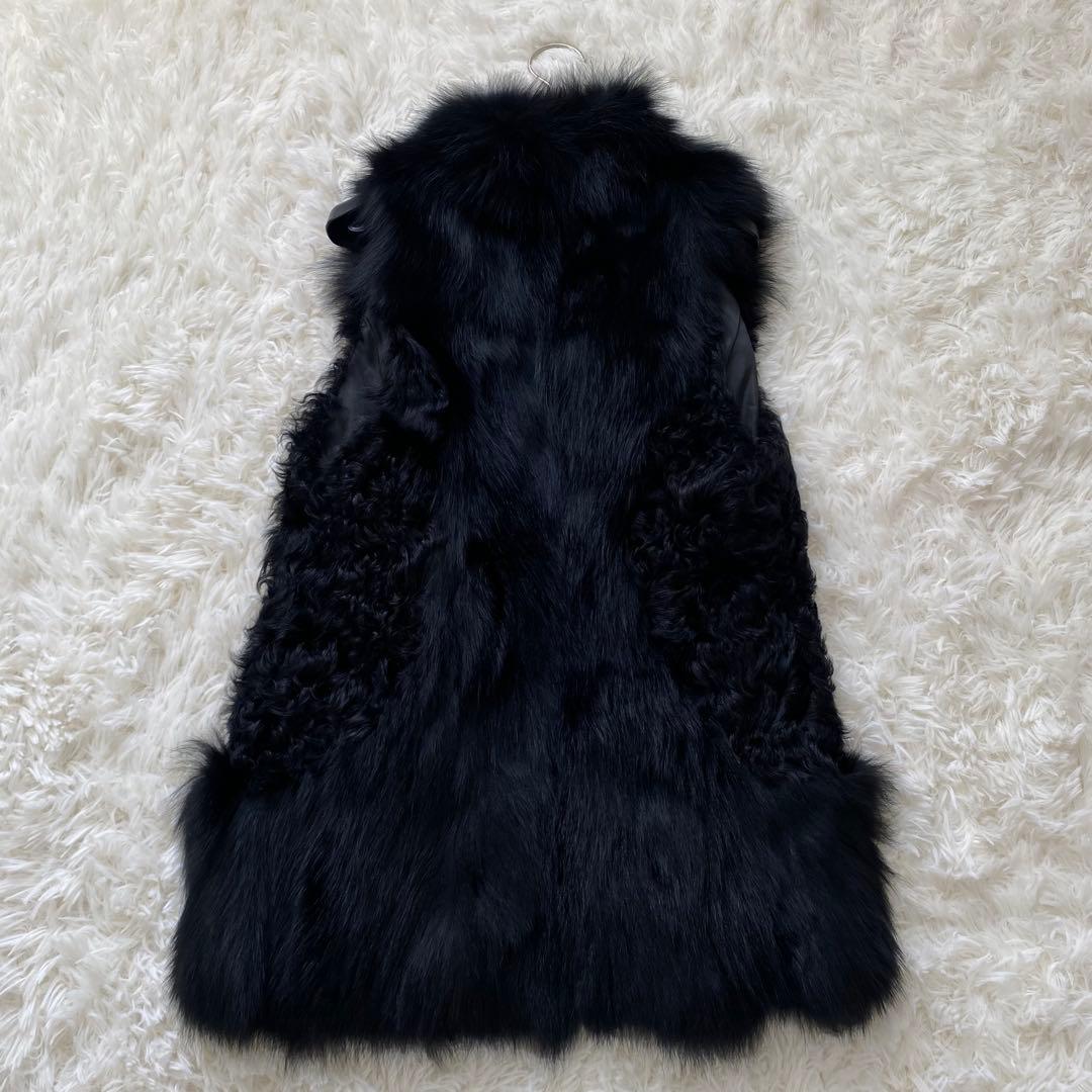 美品✨グレースコンチネンタル　カルガンフォックスベスト　ラム&フォックスファー