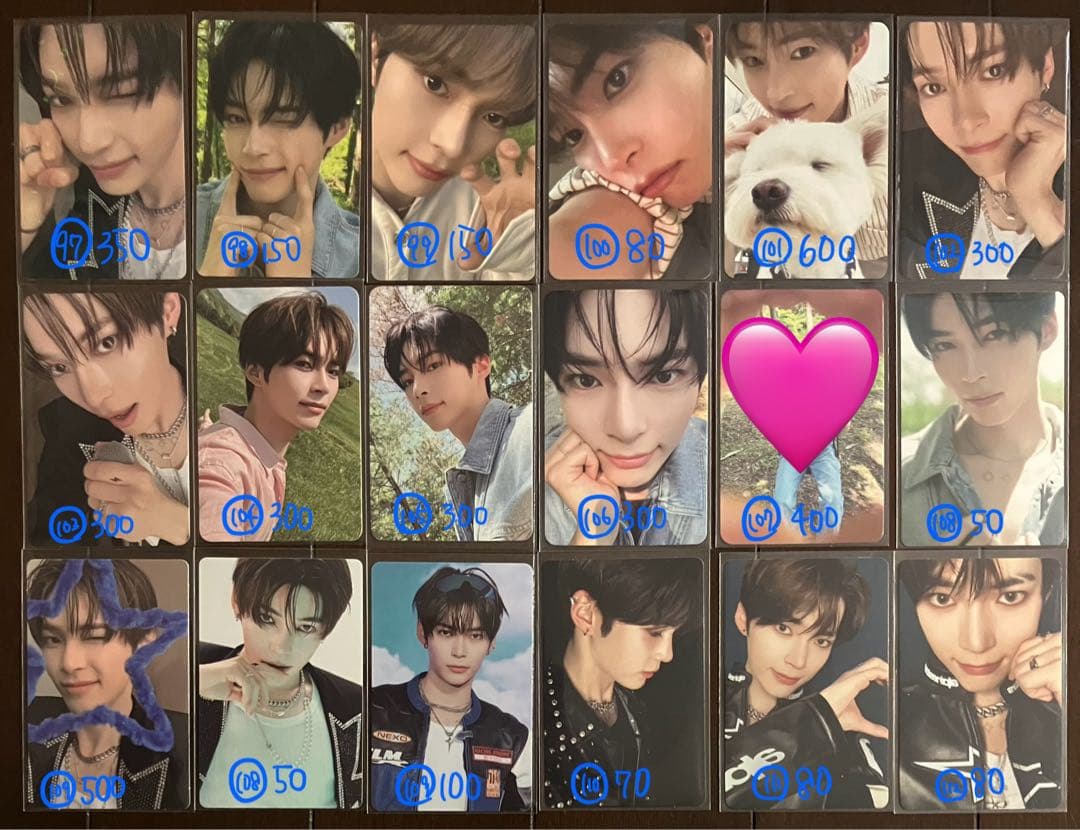 ハンビン ソンハンビン トレカ 109枚 バラ売り 可