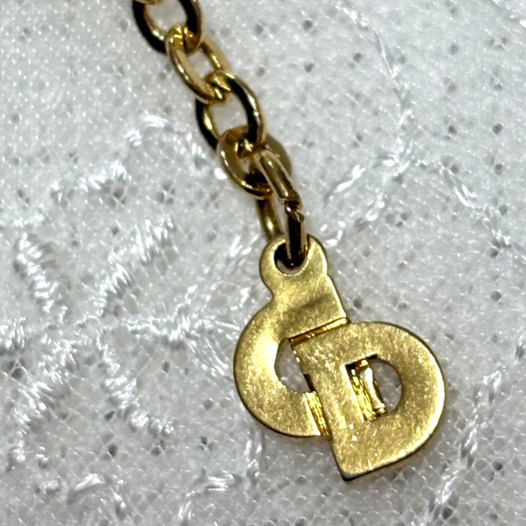 美品 Christian Dior ヴィンテージ ロゴ ジュエリー ネックレス