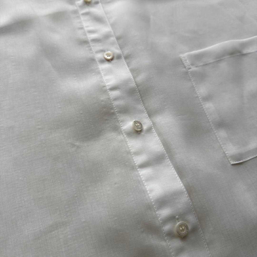 【美品✨】anuans アニュアンス ミニマルシアーオーバーシャツ 手洗い　白