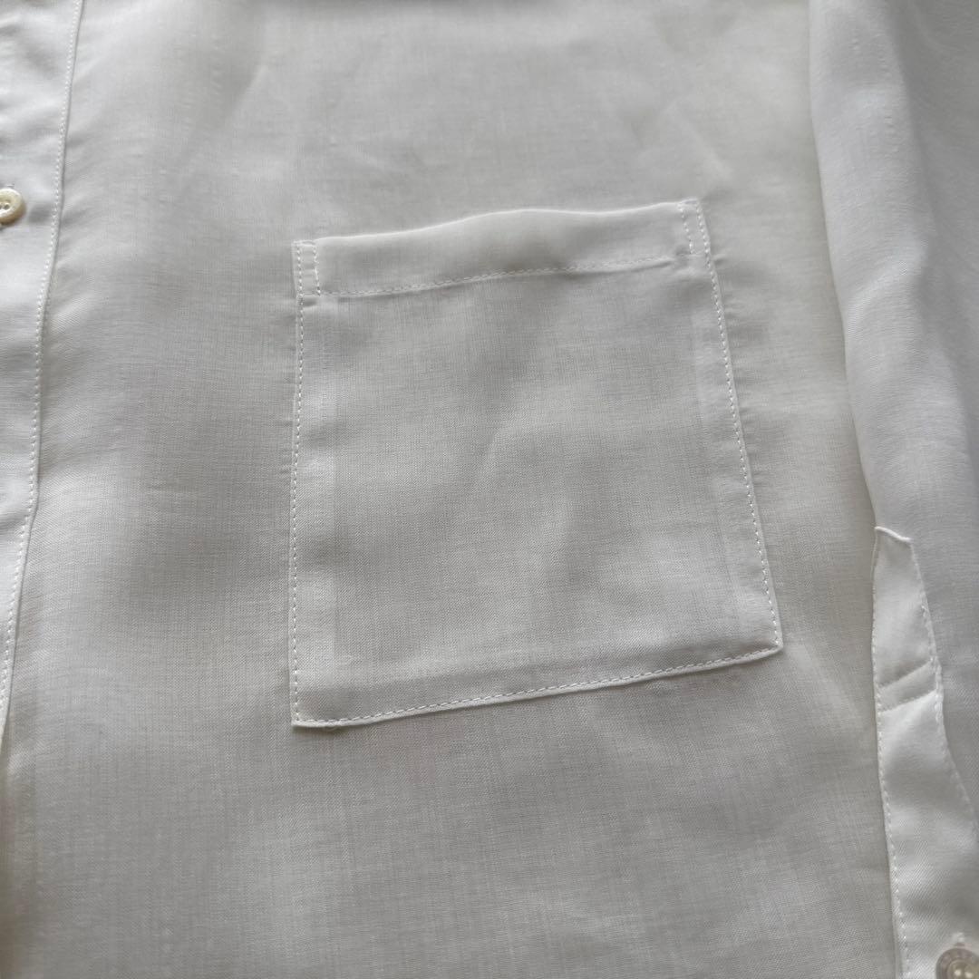 【美品✨】anuans アニュアンス ミニマルシアーオーバーシャツ 手洗い　白