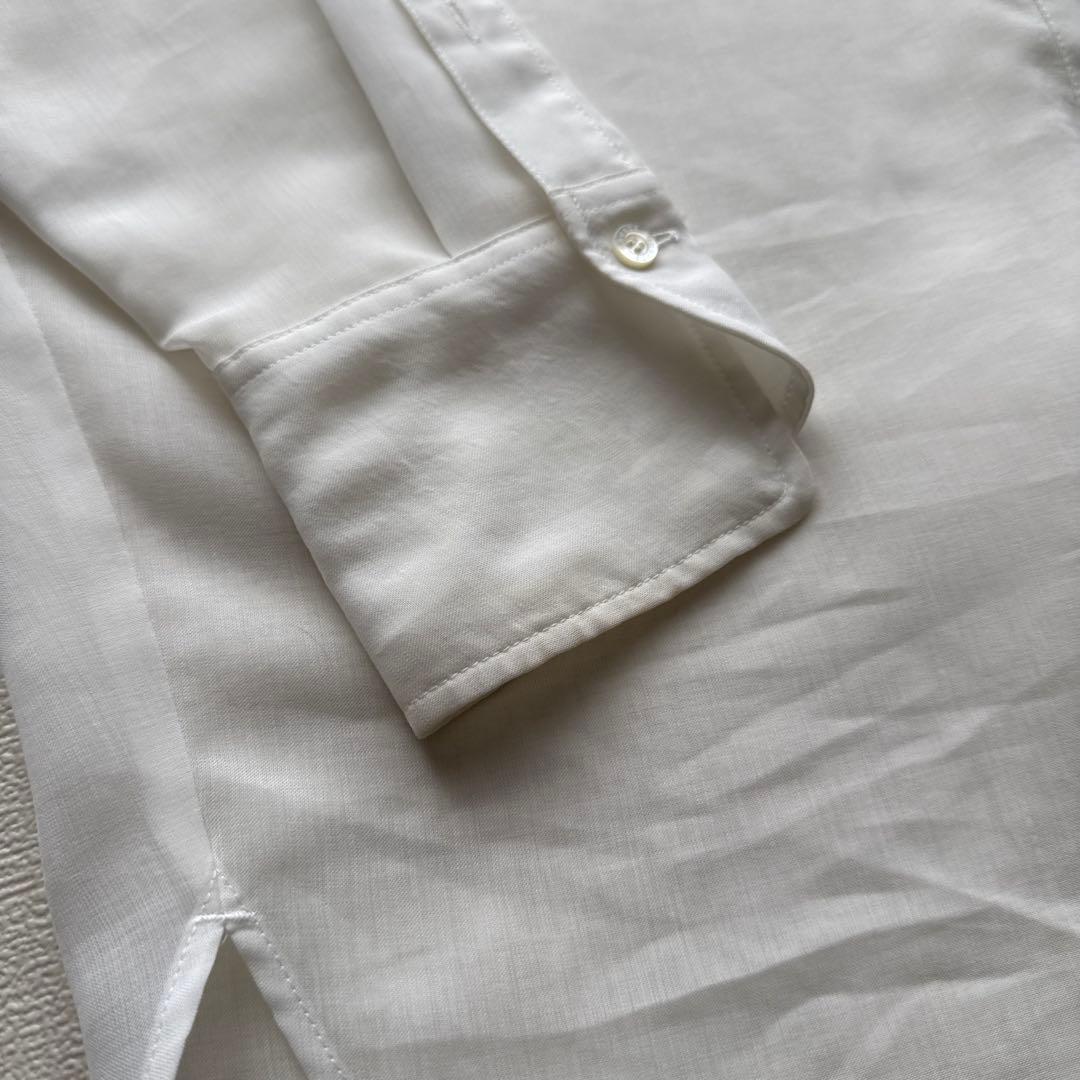 【美品✨】anuans アニュアンス ミニマルシアーオーバーシャツ 手洗い　白