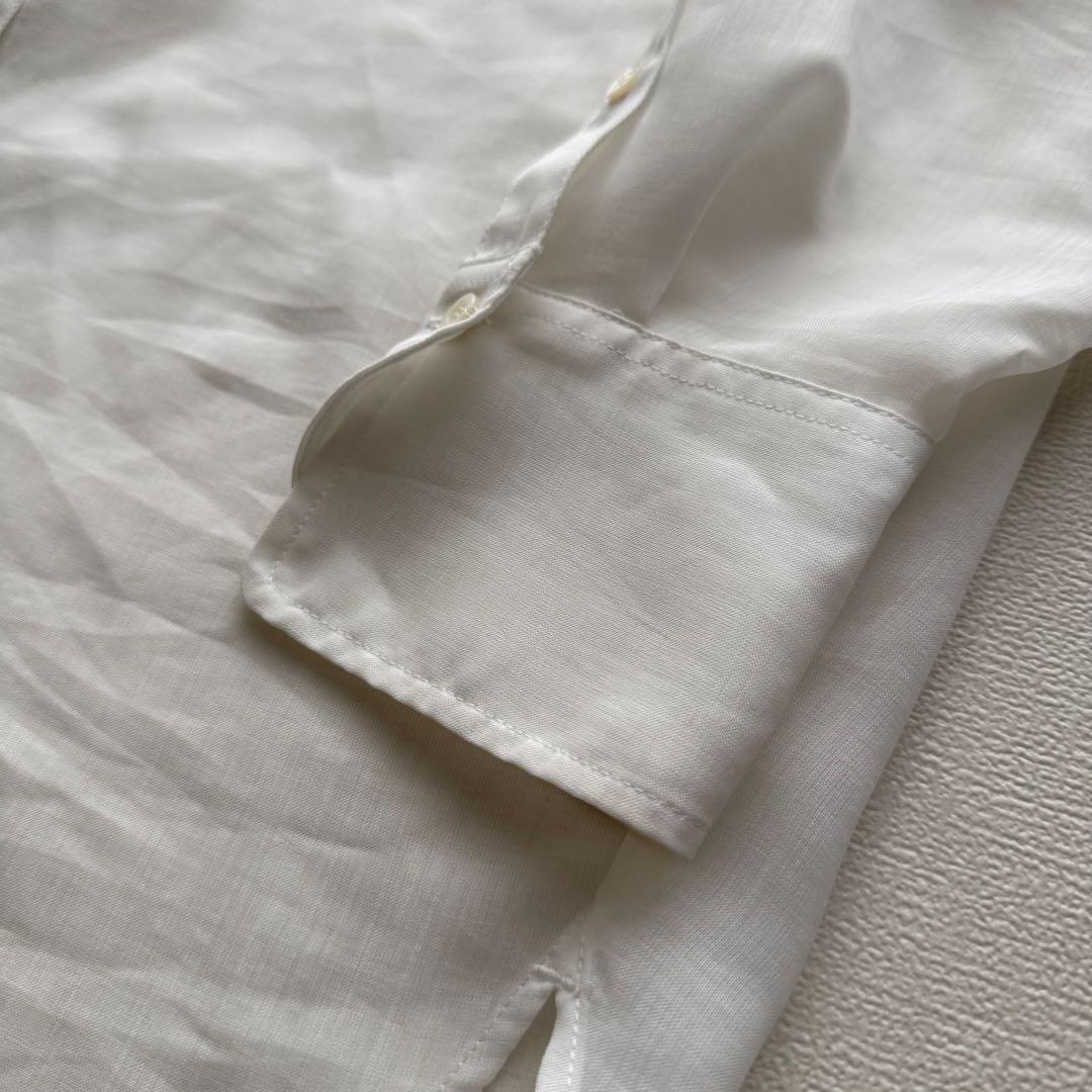 【美品✨】anuans アニュアンス ミニマルシアーオーバーシャツ 手洗い　白