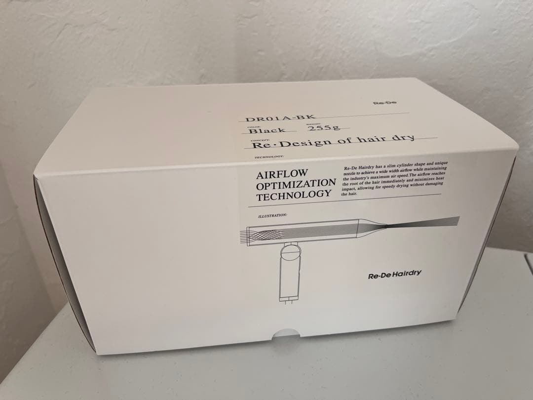 【新品未使用】Re-DeHairdryリデヘアドライヤーDR01A-BKブラック