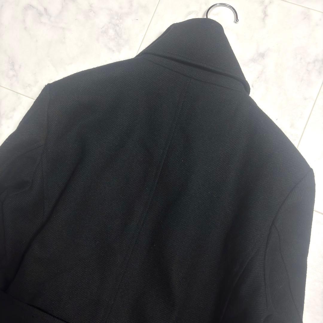 美品✨トルネードマート ウールコート 変形 ロング ベルト付 ブラック L