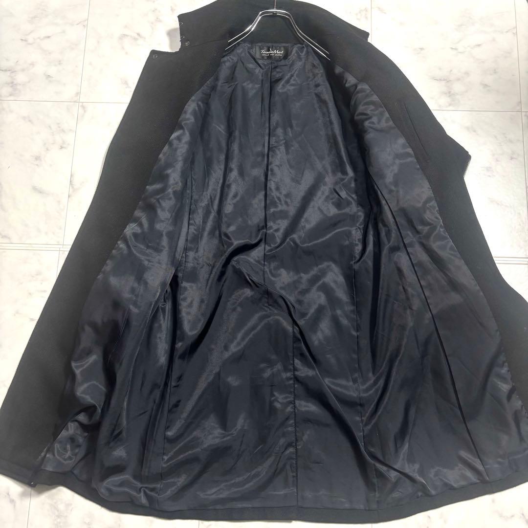 美品✨トルネードマート ウールコート 変形 ロング ベルト付 ブラック L
