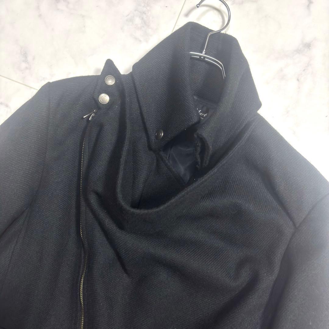 美品✨トルネードマート ウールコート 変形 ロング ベルト付 ブラック L