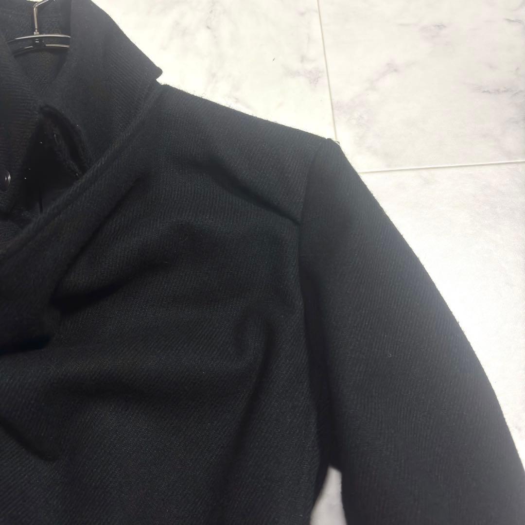 美品✨トルネードマート ウールコート 変形 ロング ベルト付 ブラック L