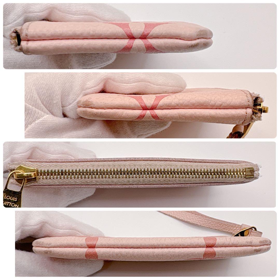 ルイヴィトン アンプラント ポシェット クレ バイカラー ピンク