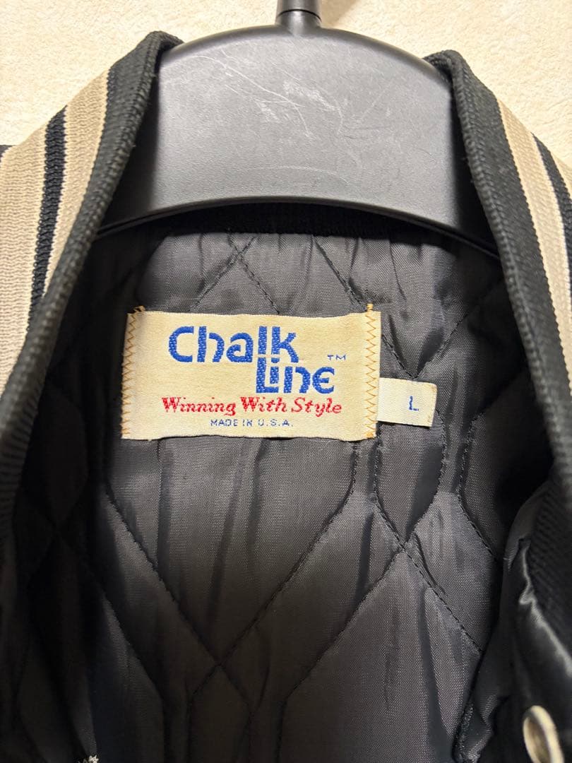 80s〜90s USA製 Chalk Line レイダース　スタジャン L