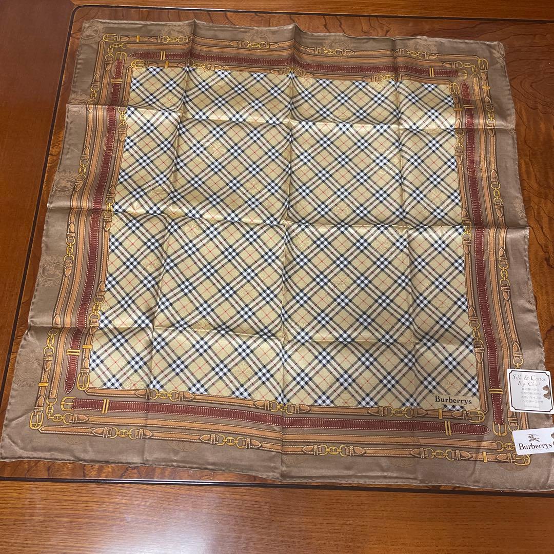 H*a様 Burberrys シルクコットンハンカチ 4色セット