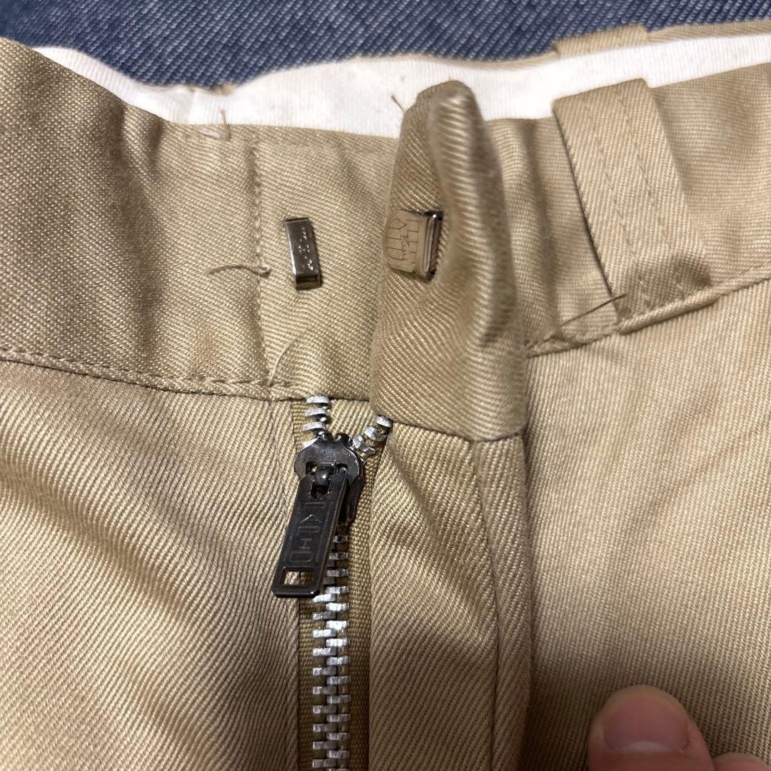 希少 60s　US ARMY 実物 軍チノ ほぼデッド　w27×L32