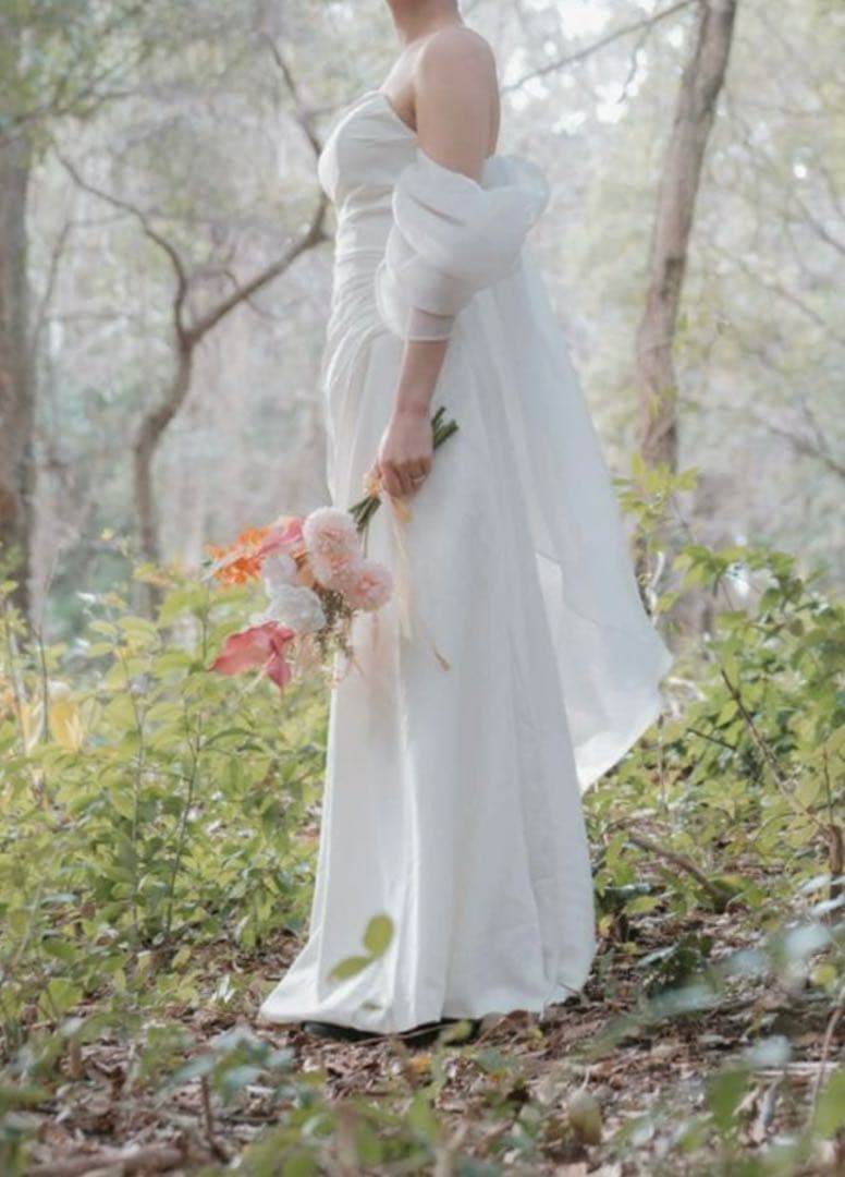 前撮り3点セット♡ドレス＋ベール＋パンプス　フォトウェディング