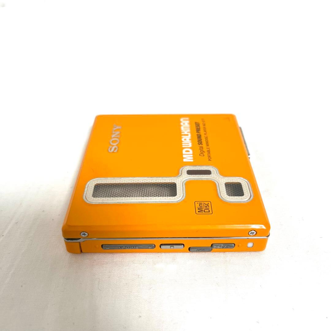 SONY MD WALKMAN MZ-E77 ソニー MDウォークマン オレンジ