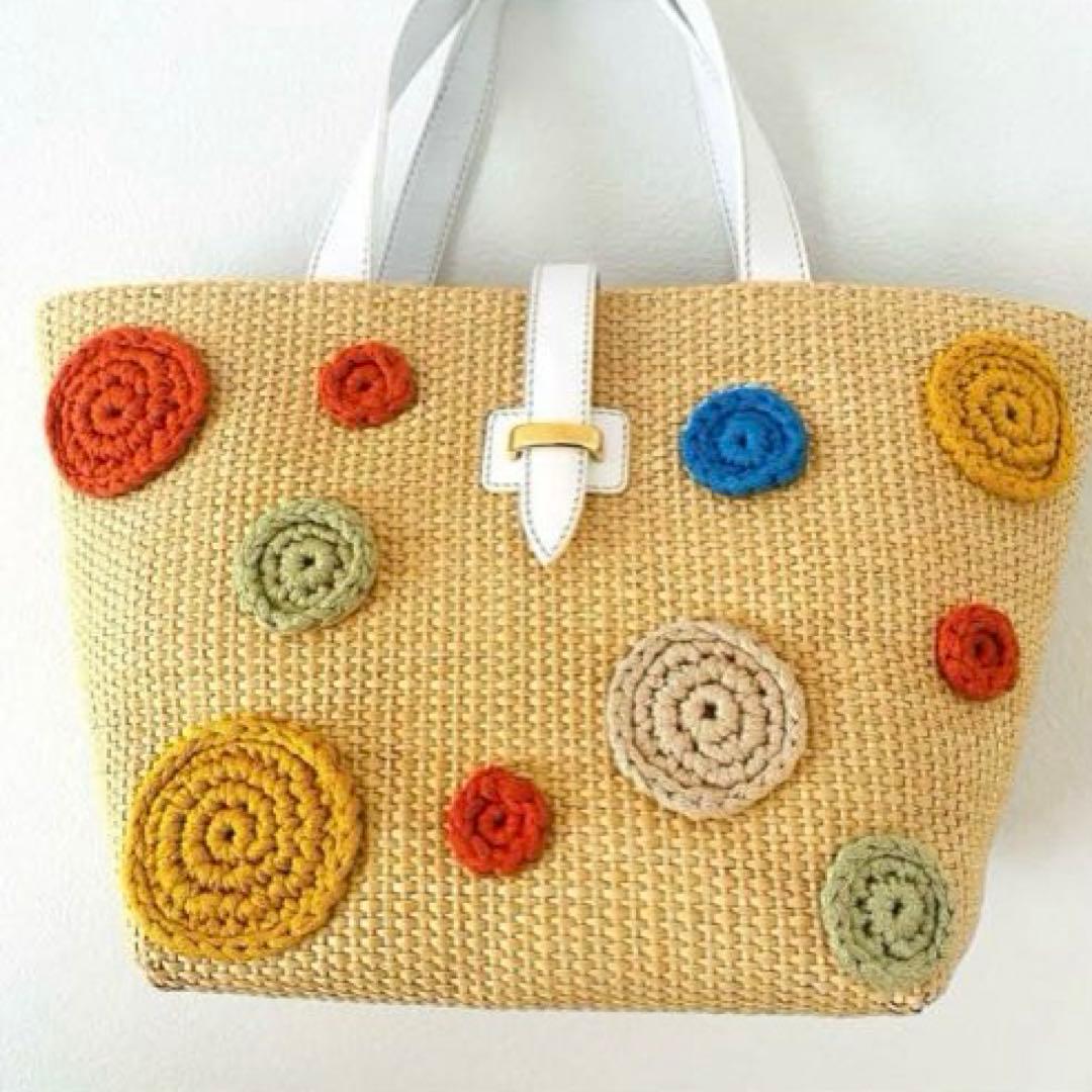 美品　CAPAF カパフ　カゴバッグ　イタリア　鞄　カバン