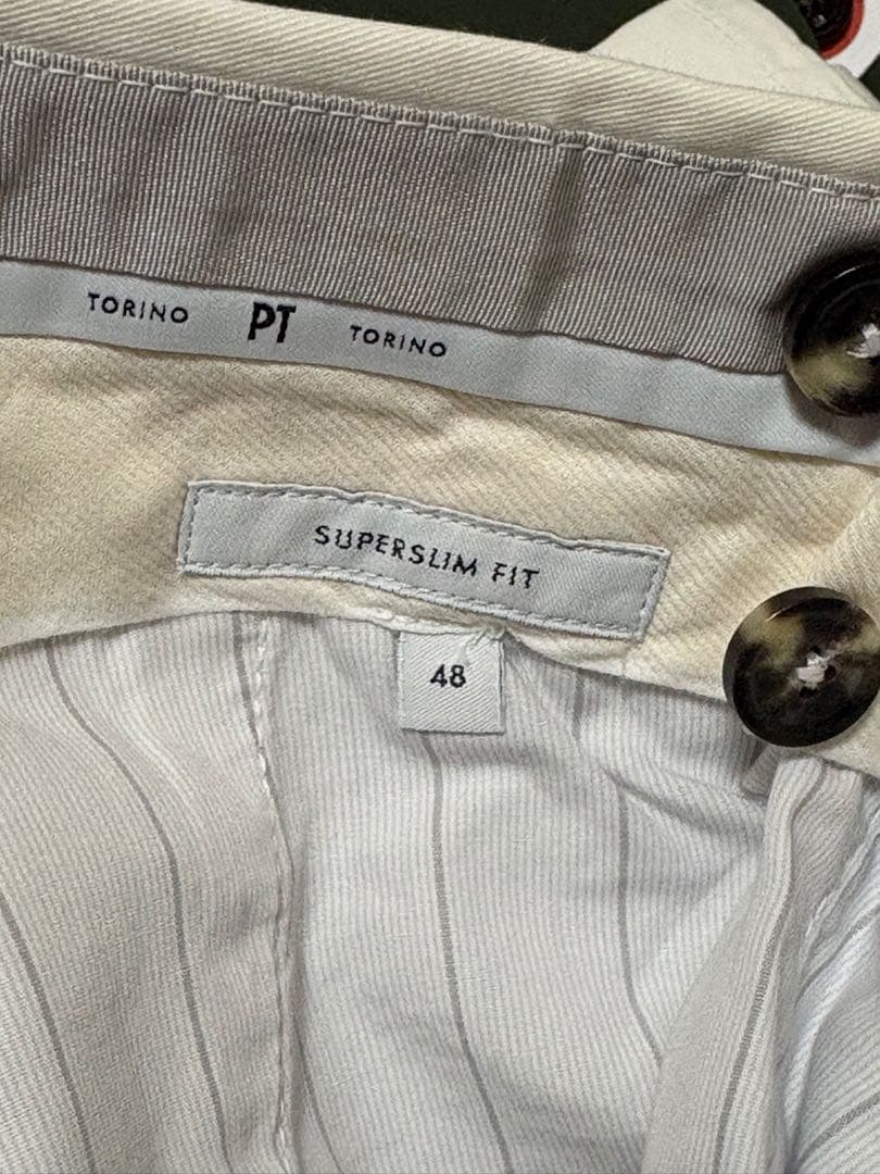 2本セット未使用 PT TORINO スリムフィット ストレッチ 48