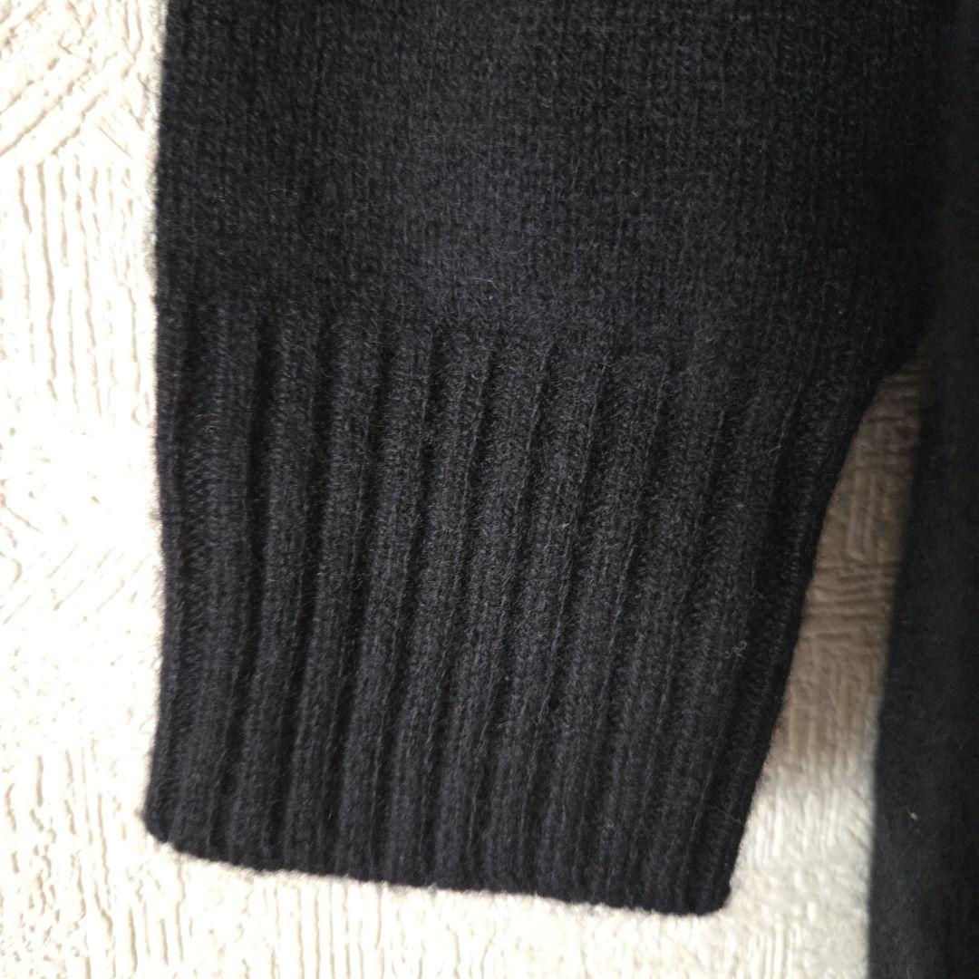 C.T.plageプラージュ☆カシミヤ100% ニットワンピース ボトルネック黒