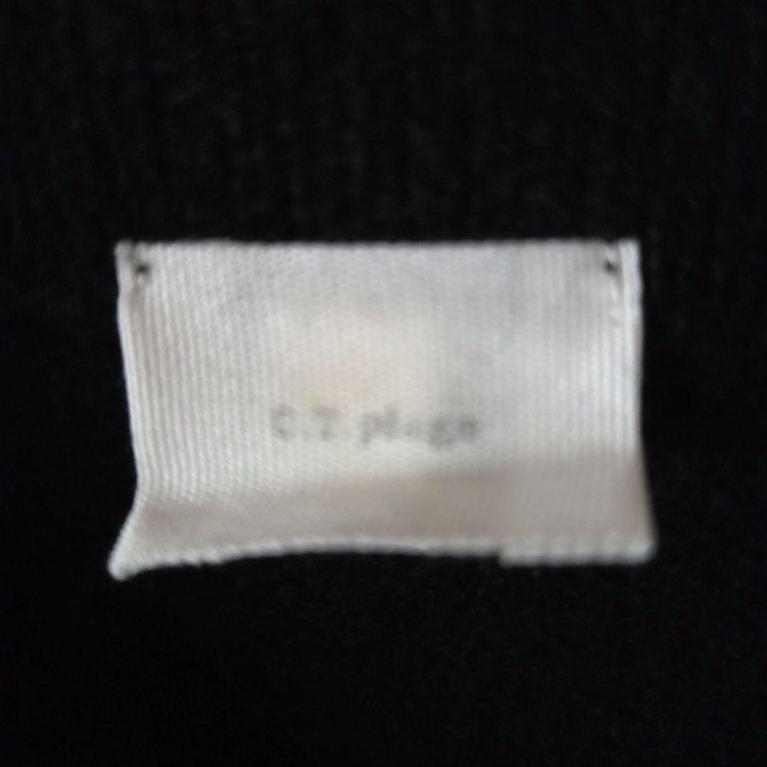 C.T.plageプラージュ☆カシミヤ100% ニットワンピース ボトルネック黒