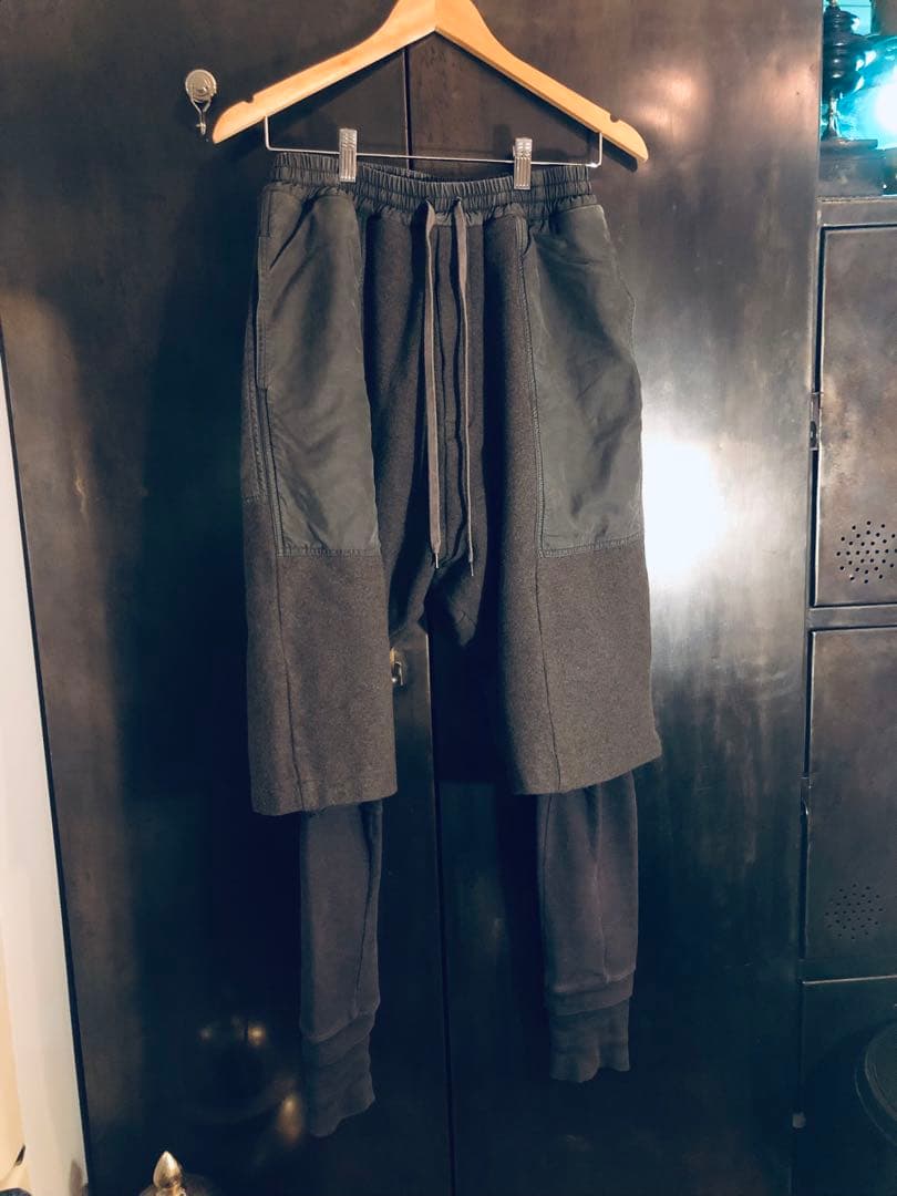 wizzard　レイヤード パンツ　チャコールグレー
