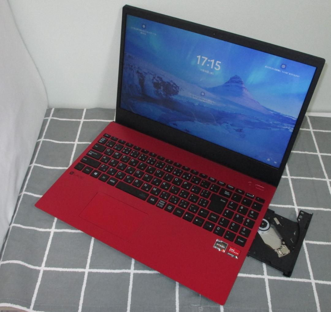 NECノートPC Ryzen7 バッテリー99％、本体も超美品！