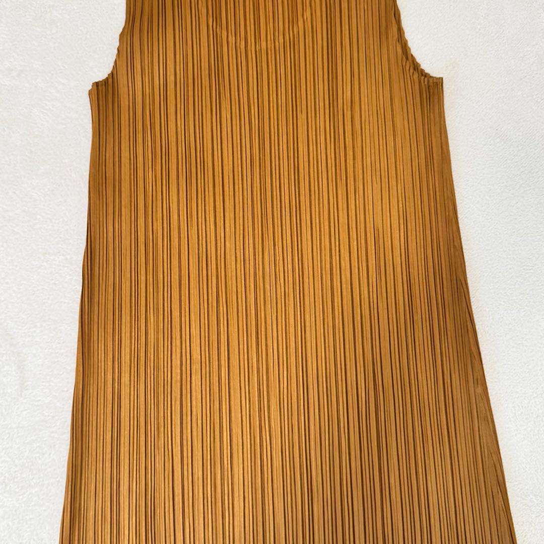 美品✨PLEATS PLEASE プリーツ　チュニック　ブラウン　サイズ3