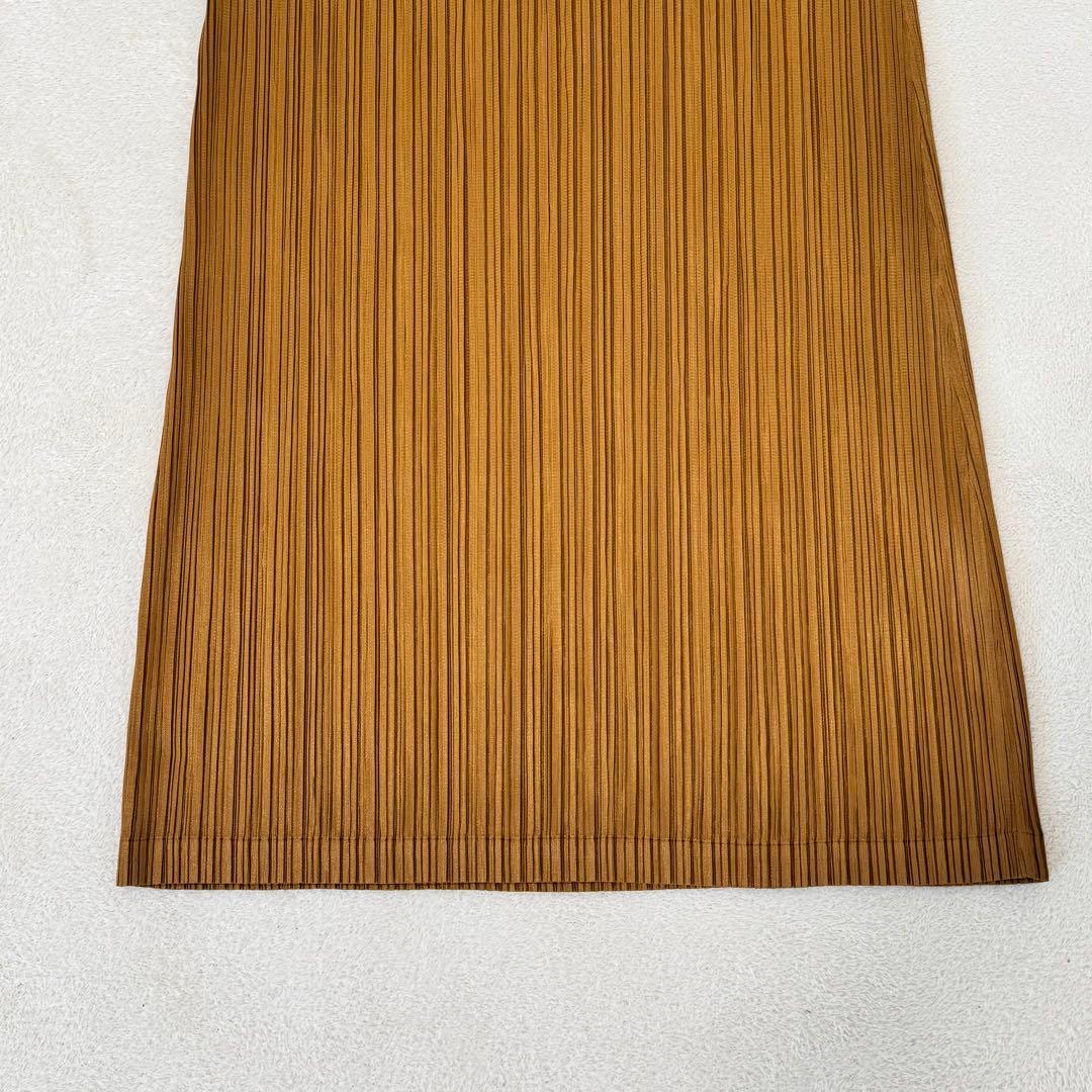 美品✨PLEATS PLEASE プリーツ　チュニック　ブラウン　サイズ3