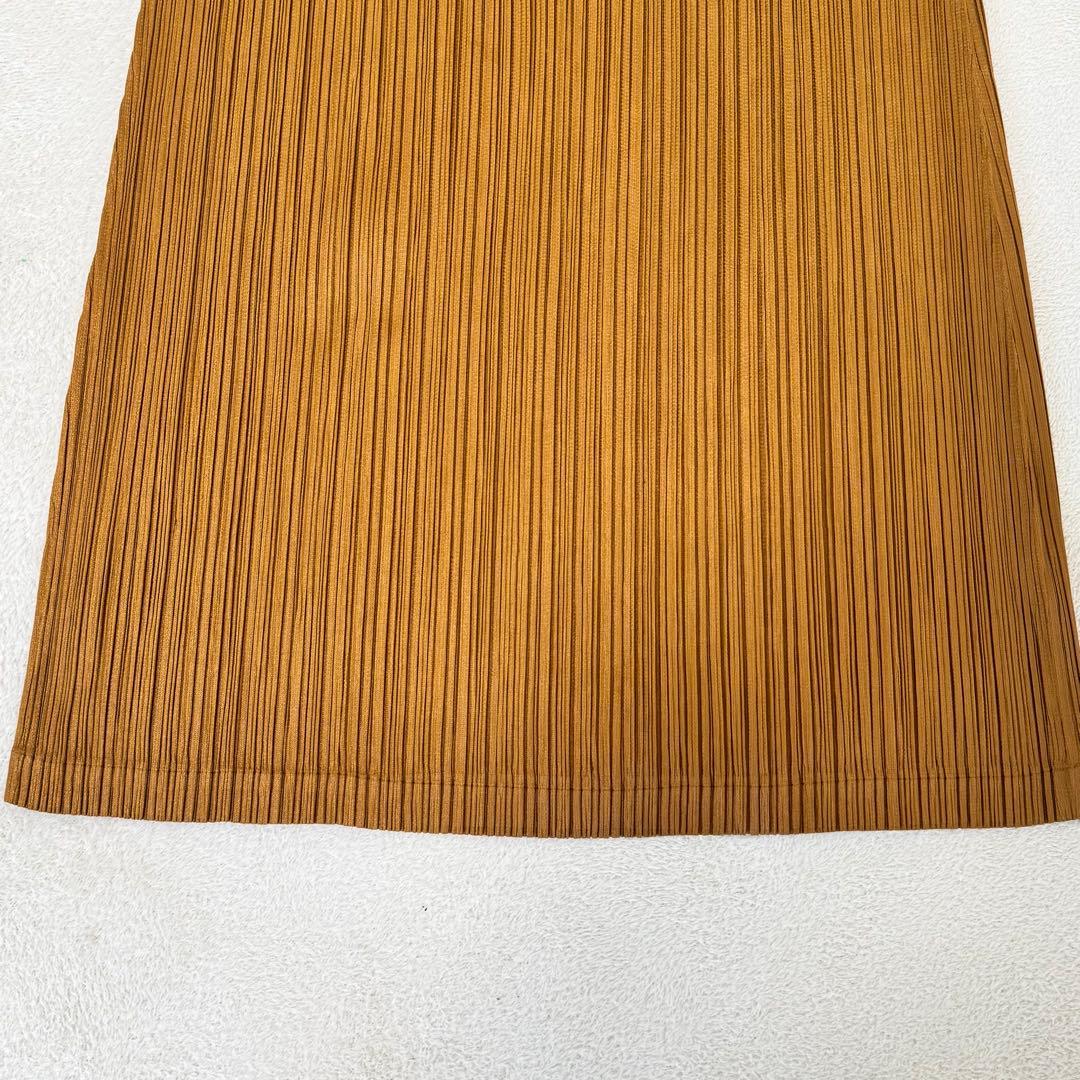 美品✨PLEATS PLEASE プリーツ　チュニック　ブラウン　サイズ3