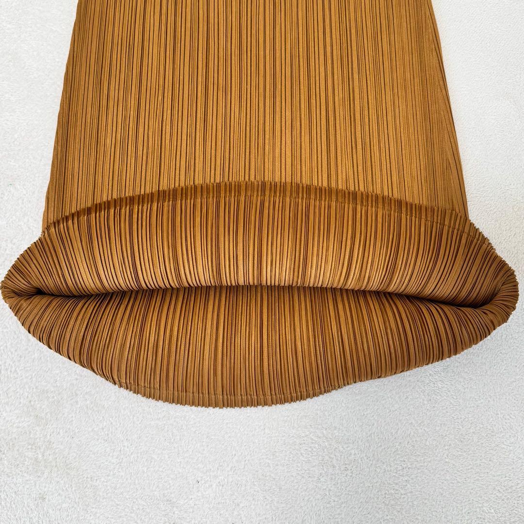 美品✨PLEATS PLEASE プリーツ　チュニック　ブラウン　サイズ3