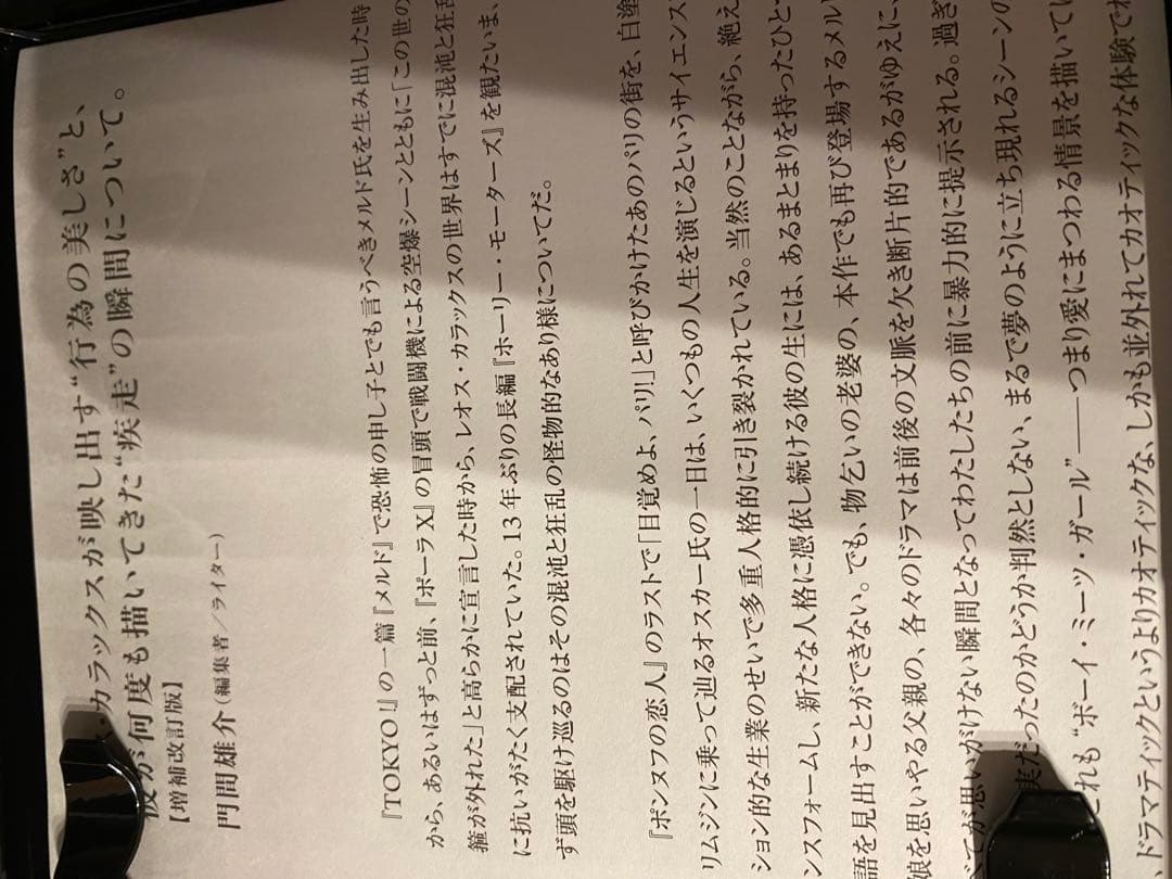 映画「ホーリー・モーターズ」リムジン・エディション　ブルーレイ　Blu-ray