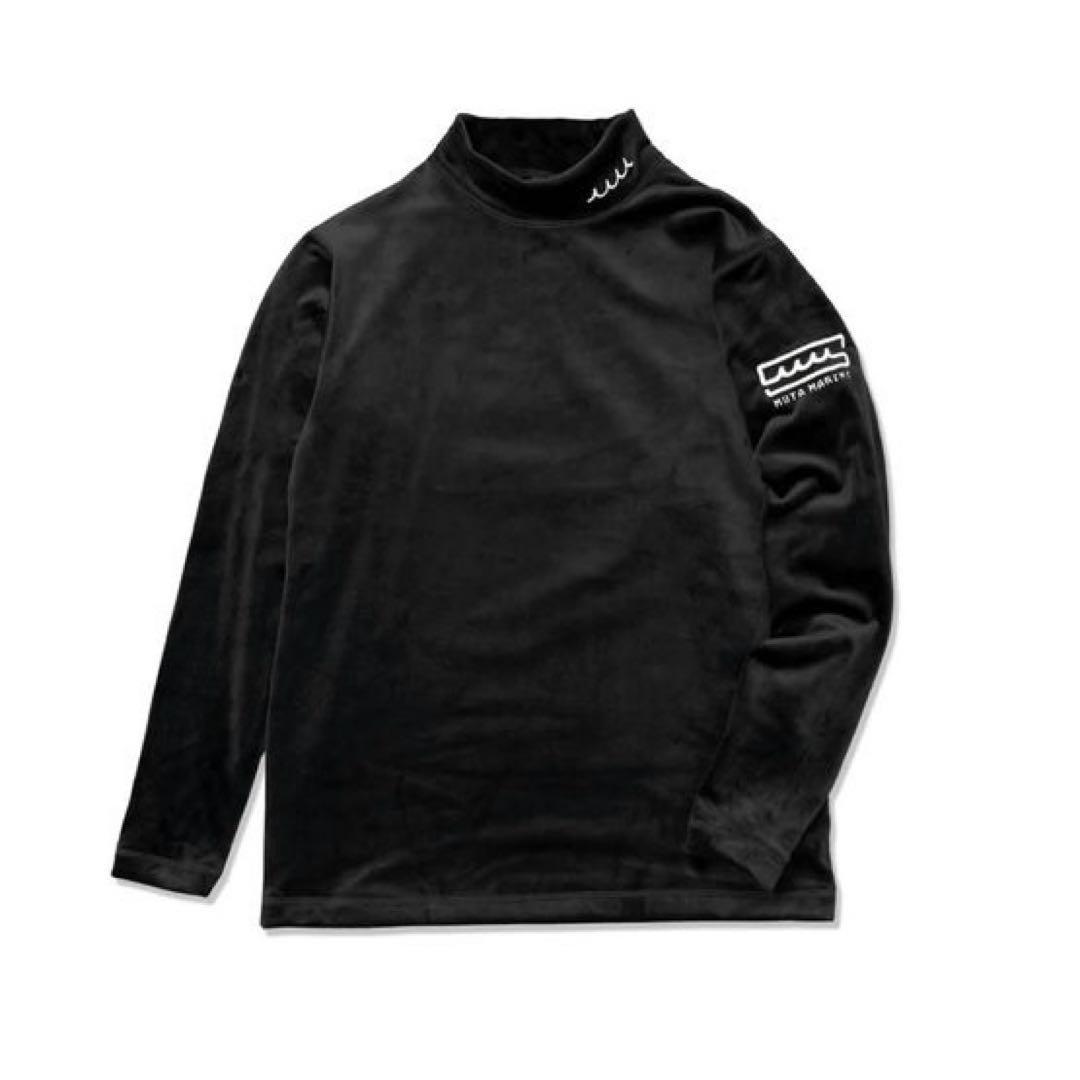 新品 muta MARINE ボンバーヒート モックネックシャツ ブラック 1