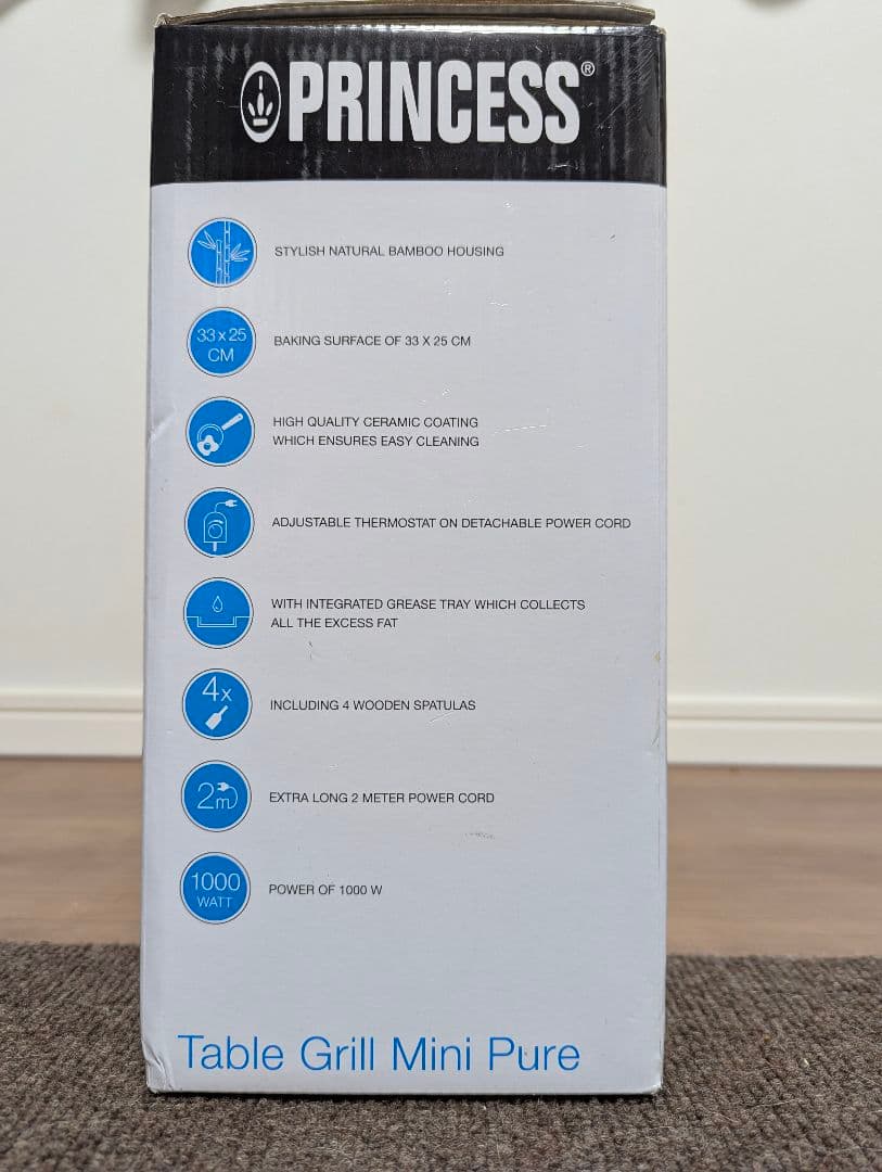 【新品未開封！】PRINCESS Table Grill Mini Pure