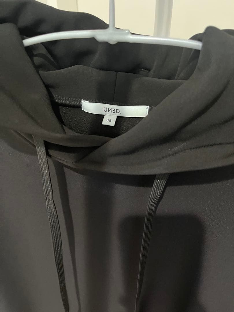 【美品】UN3D. ドッキングスウェットワンピース¥39,600 ブラック