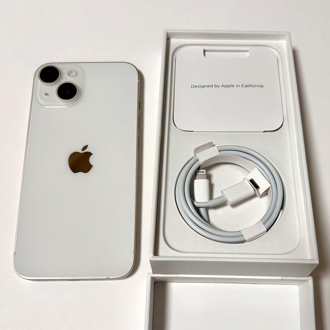 Apple iPhone 14 スターライト256GB　本体　箱・ケーブル付