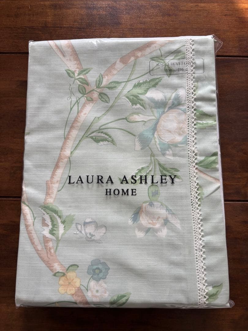 ローラアシュレイ　デュべカバー　シングル　サマーパレス