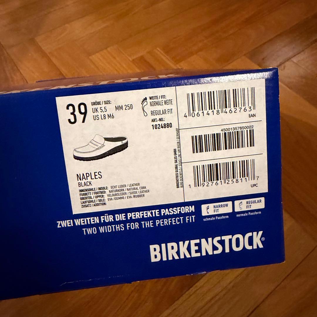 ビルケンシュトック ネープル 39 ブラック