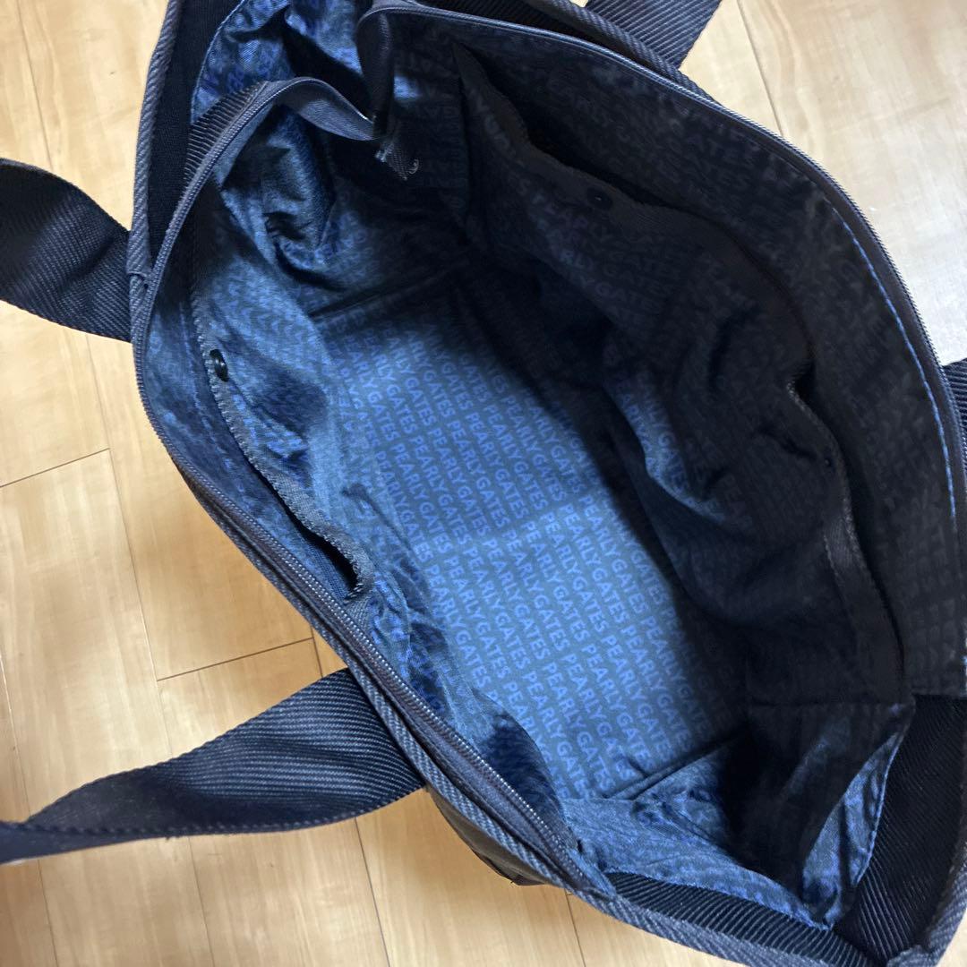 美品 PEARLY GATES パーリーゲイツ 大型ロッカーバック 色=ネイビー