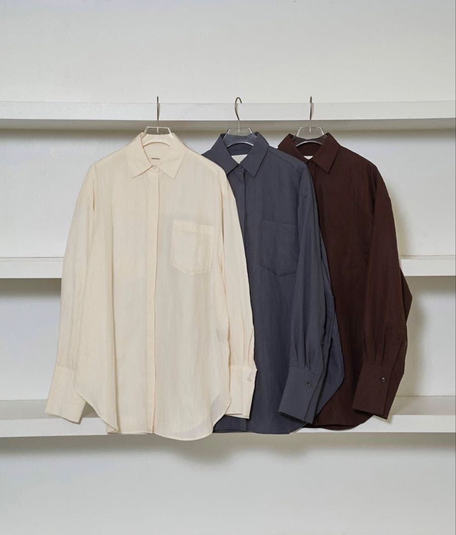 todayful シルキーポケットシャツSliky Pocket Shirts