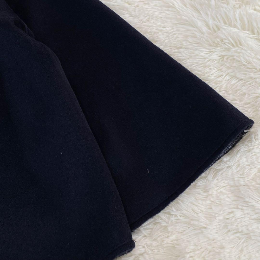 ✨美品✨ nop de nod ミドル丈リバーシブルコート ネイビー Mサイズ