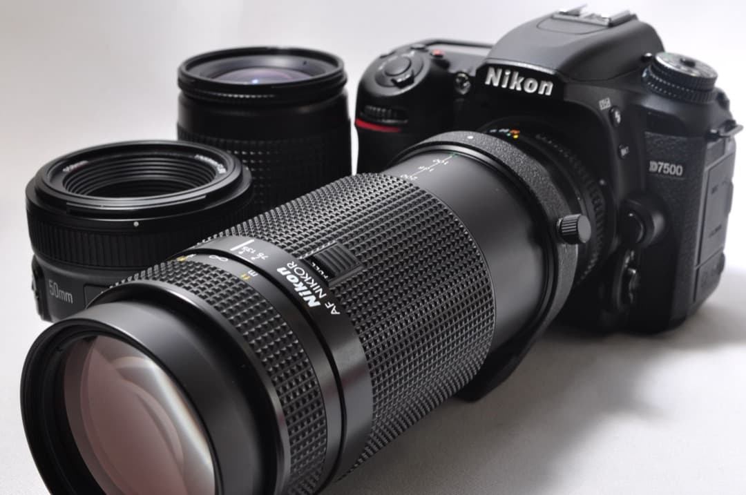 ❤️極上美品❤️ニコン D7500 単焦点＆標準＆超望遠トリプルレンズセット❤️