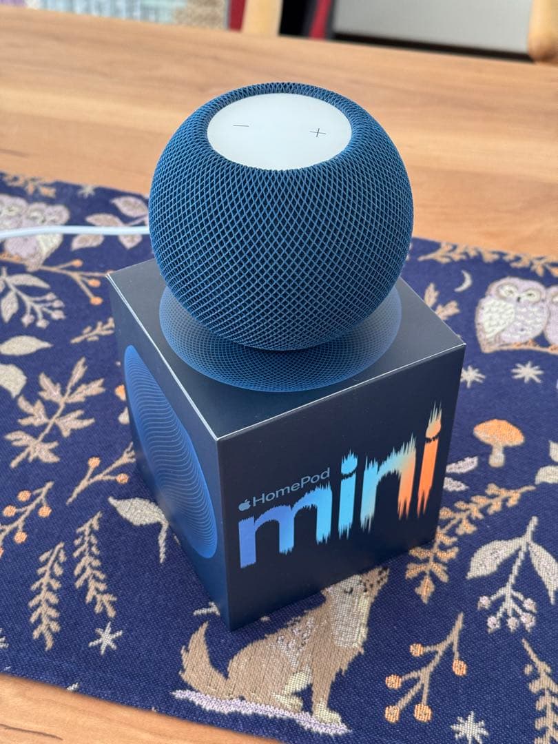 【美品】Apple Pod mini ブルー 充電器付き