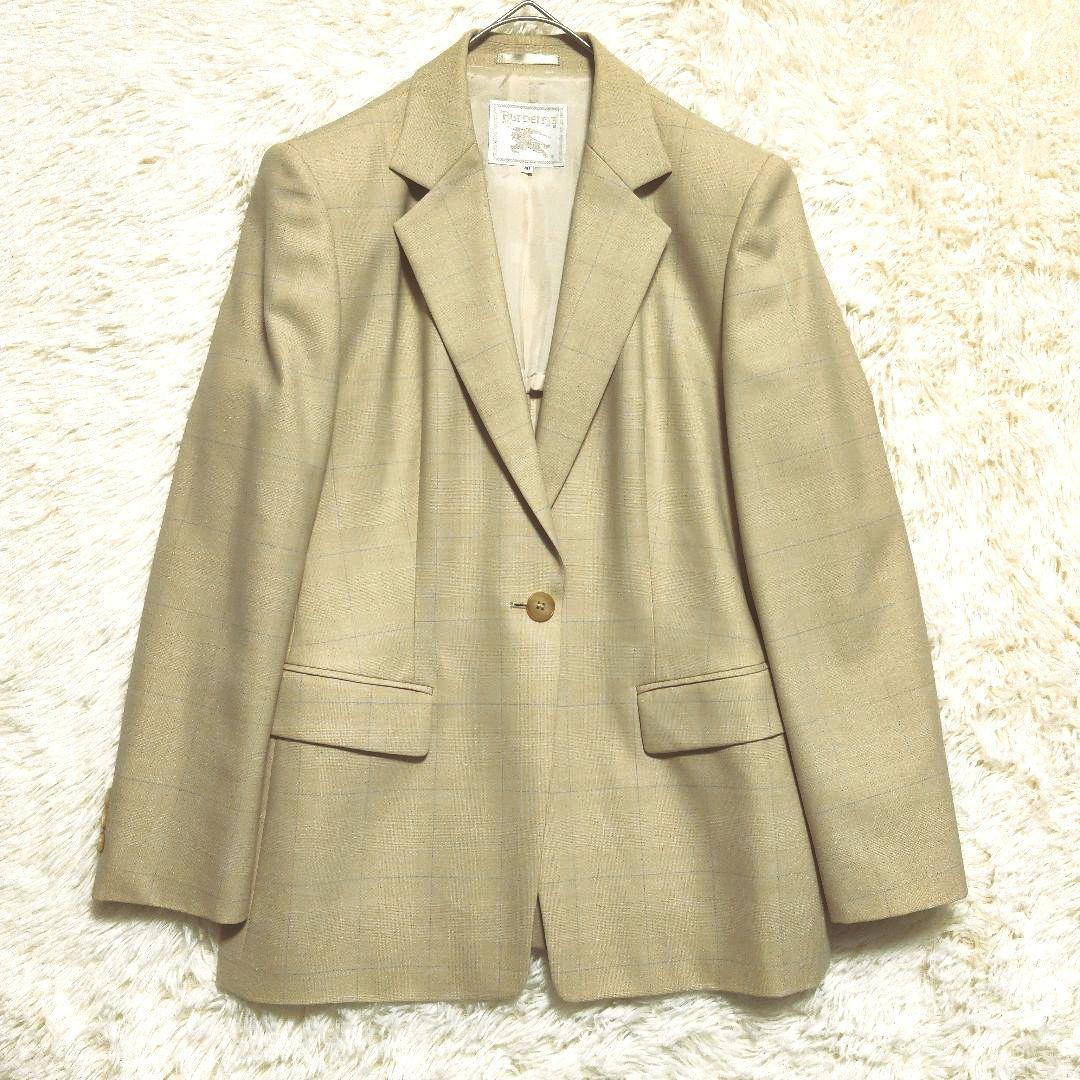 バーバリー　セットアップ　スカート　チェック　レトロ　1つボタン　40