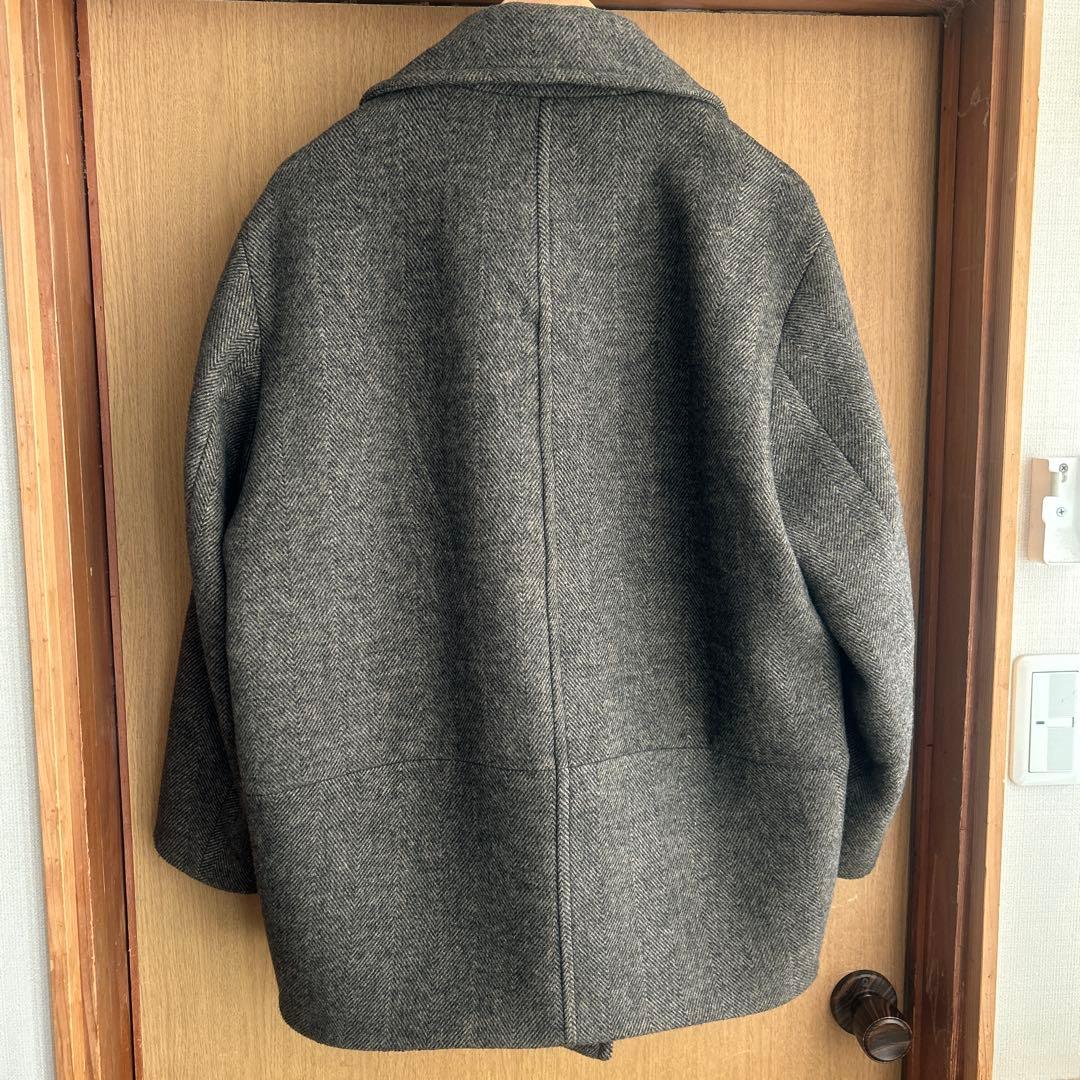 MOUSSY DOUBLE BREASTED MID コート　ブラウン