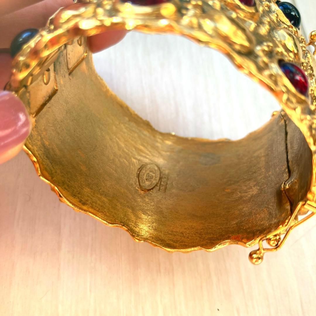 ★美品　CHANEL シャネル バングル　グリポワ ヴィンテージ